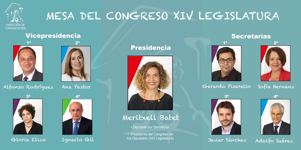 La nueva Mesa del Congreso. / Congreso