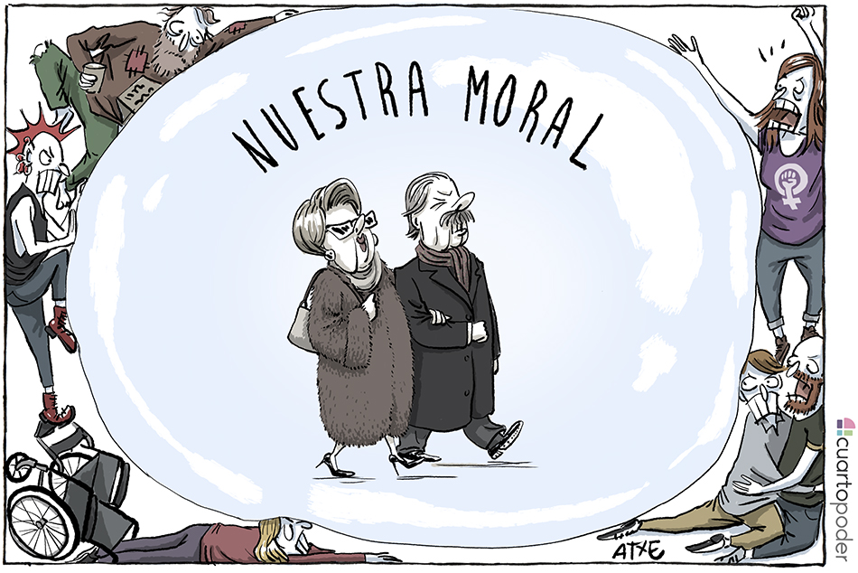 Nuestra moral. Viñeta de Atxe