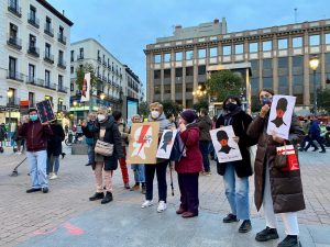 Protesta de mujeres polacas en Sol. / Ania Palmowska