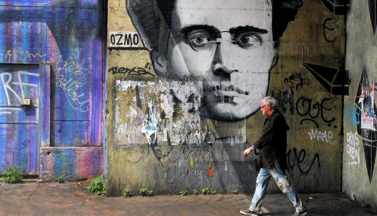 Grafiti de Antonio Gramsci en Roma (Italia)./ Riccardo Cuppini (Flickr) PCI
