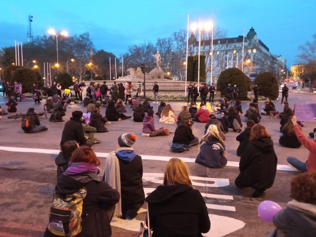 Concentración en la Plaza de Neptuno./ M.F.S.